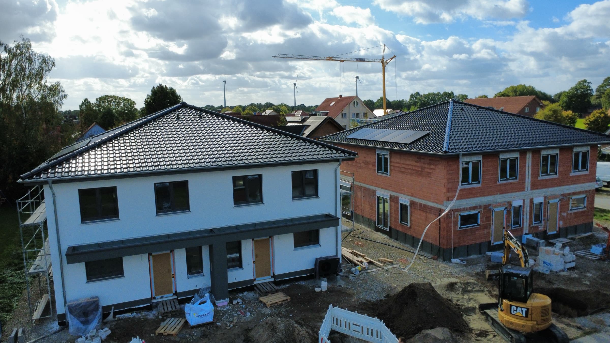 Zwei Doppelhäuser in Hövelhof – Aktueller Baustand