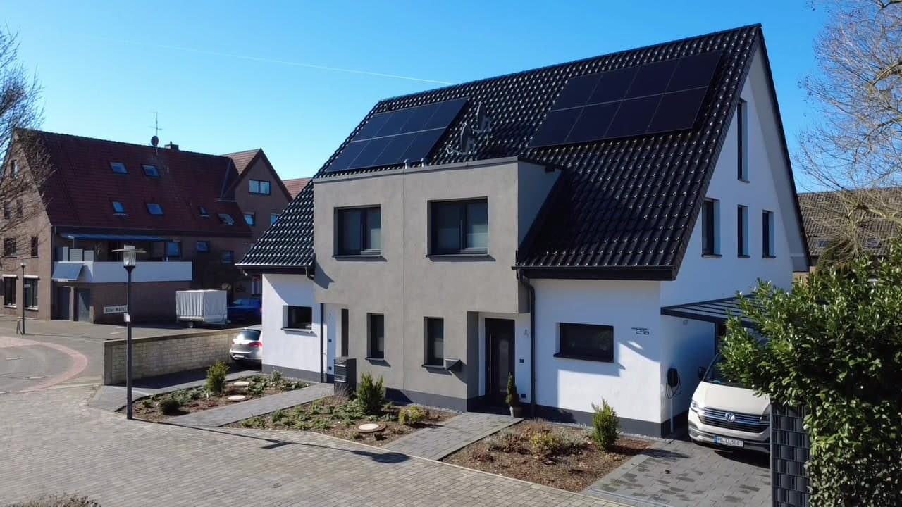 Doppelhaus in Rietberg-Mastholte – Drohnenaufnahme